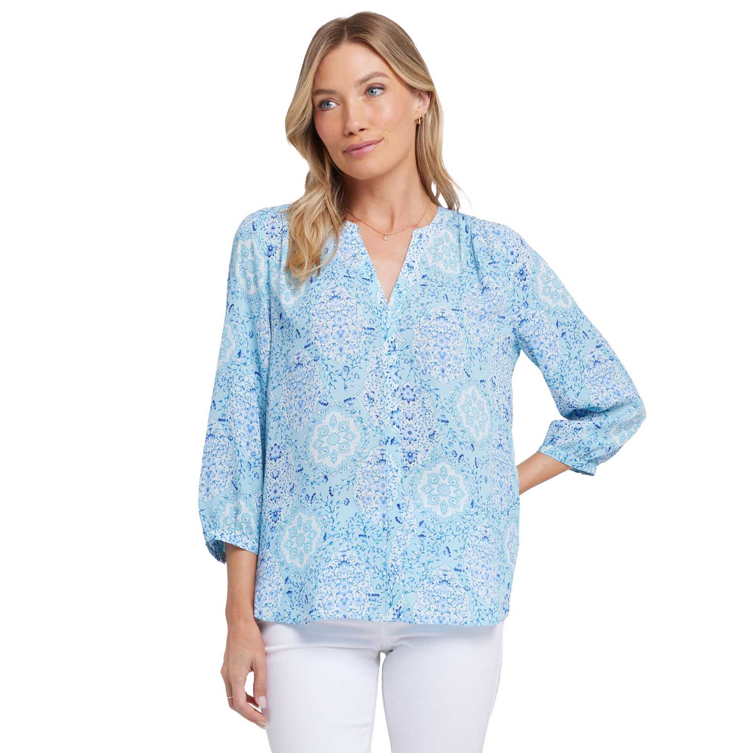 NYDJ Pintuck Blouse
